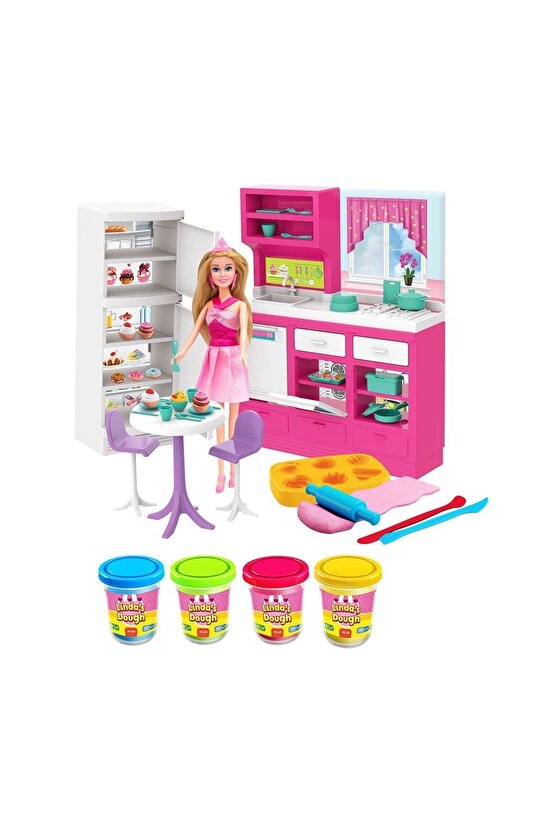 Linda Nın Mutfak Hamur Seti Eğlenceli Oyun Seti Hamur Seti