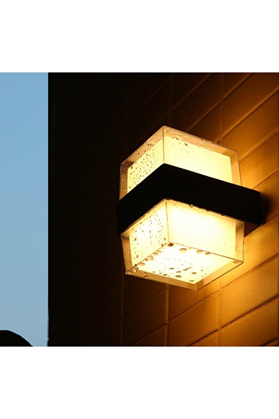 Ekim Aydinlatma 10 Watt Gün Işığı Ledli Bahçe Dış Mekan Aplik Armatürü, Modern Tasarım Bahçe Apliği