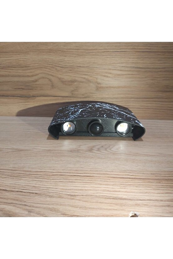 U2 Uranüs Mermer Desen Kasa 4 W. Gün Işığı Ledli Dekoratif Çift Yönlü Iç Ve Dış Mekan Aplik