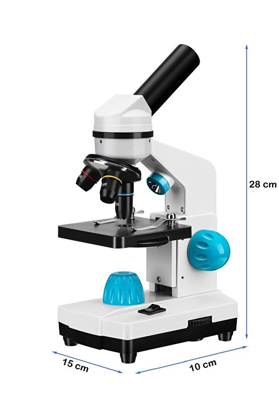 Mikroskop 2000 Kat HD Büyütme Dijital Monoküler Biyolojik Tıbbi Laboratuvar Okul Mikroskop Seti