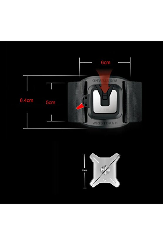 Spor Koşu Bileklik Telefon Tutucu 360° Dönebilen Tüm Telefonlara Uyumlu + Bisiklet Telefon Tutucu