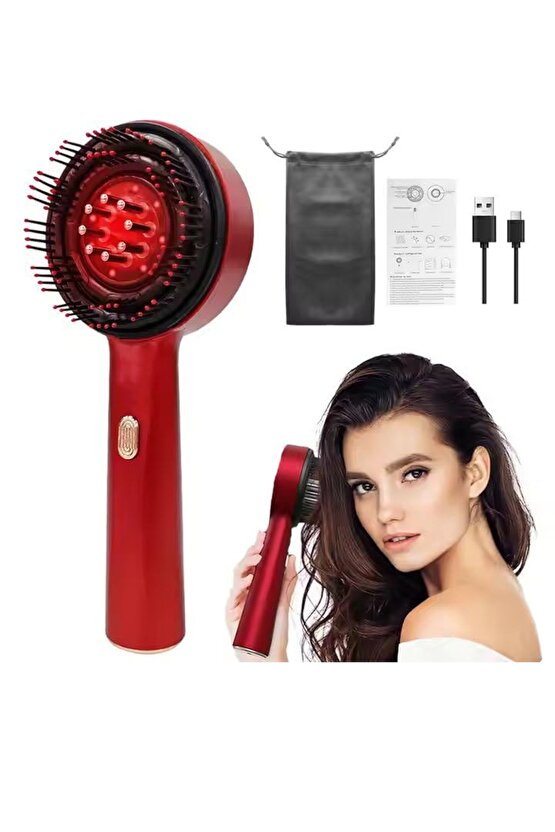 ŞARJLI MASAJ TARAĞI KAFA DERİSİ SAÇ BAKIM VE MASAJ TARAĞI BAKIM YAĞI HAZNELİ