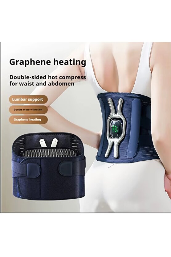 ŞARJLI ISITMALI BEL BOYUN KARIN BACAK MASAJ KEMERİ KAS ÇALIŞTIRICI MASAJ ALETİ