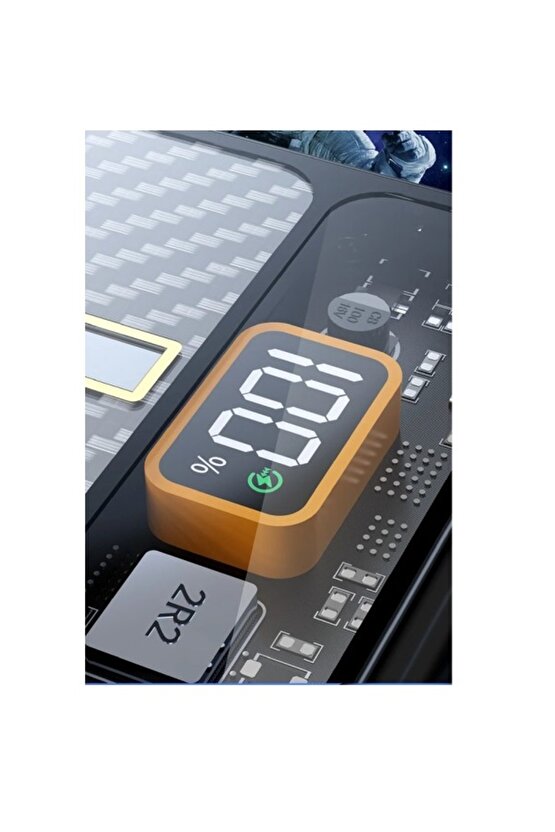 10000MAH 15W WİRELESS MAGSAFE KABLOSUZ ŞARJ ÖZELLİKLİ TAŞINABİLİR ŞARJ ALETİ LCD EKRANLI