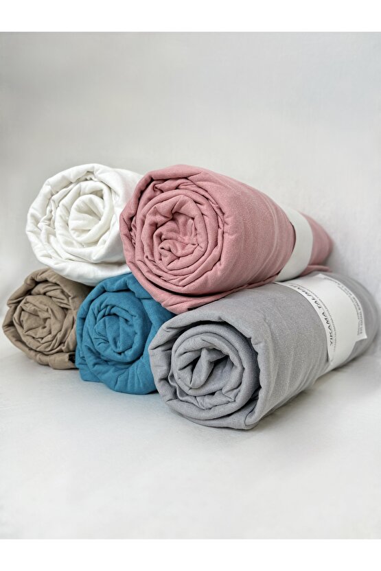 Penye Çarşaf tek kişilik(PUDRA RENK)