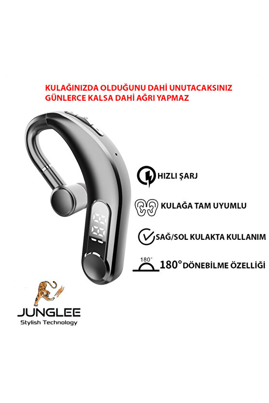 Mikrofonlu Kablosuz Tek Bluetooth Kulaklık Uzun Şarj Süresi Sporcu Ve Konuşma Ve Müzik Dinleme