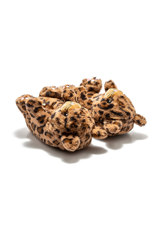 Pako Kadın Hayvanlı Panduf Leopar 3641