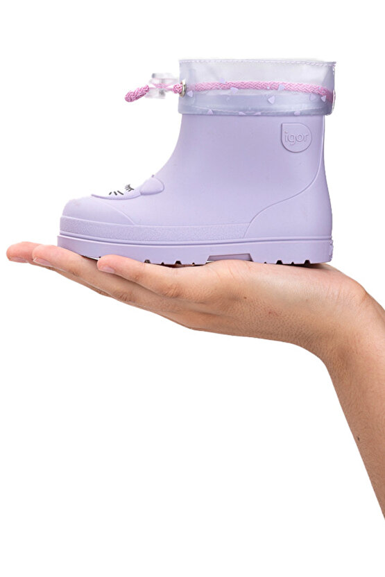 Mendi Gato Borrego İçi Yünlü CC334 Çocuk Yağmur Botu LİLA