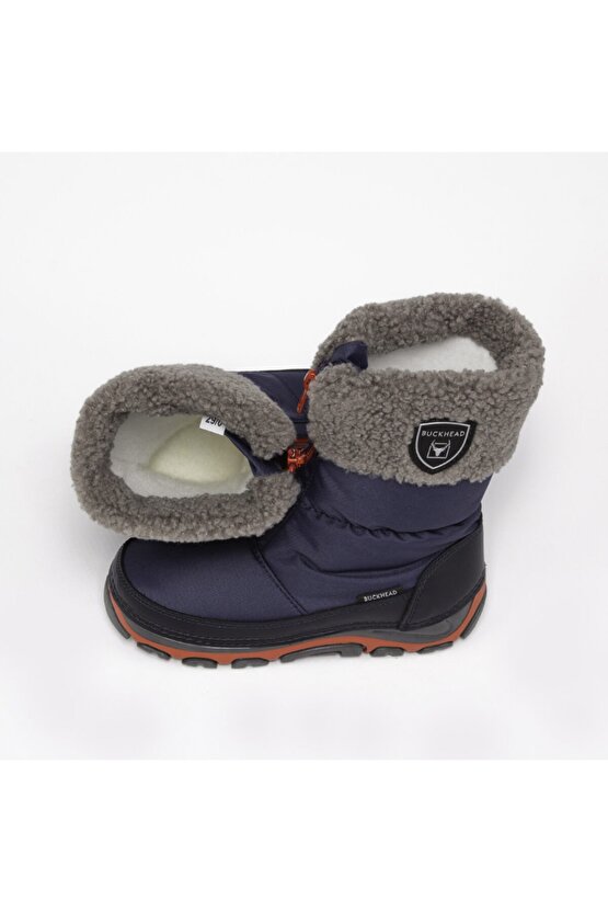 BUCK1070 Peaky TW Çocuk Lacivert Kırmızı Kar Botu
