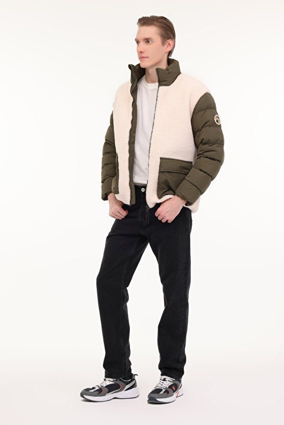 ML TALOH 2CFFW24M13 4PR Ekru Erkek Kısa Kaban