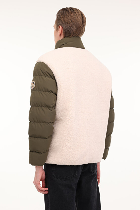 ML TALOH 2CFFW24M13 4PR Ekru Erkek Kısa Kaban