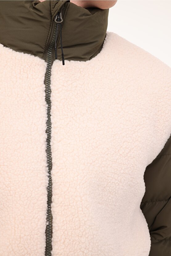 ML TALOH 2CFFW24M13 4PR Ekru Erkek Kısa Kaban