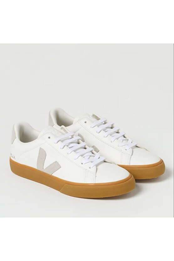 Kadın Beyaz Campo Extra White Natural Suede Leather Sneaker