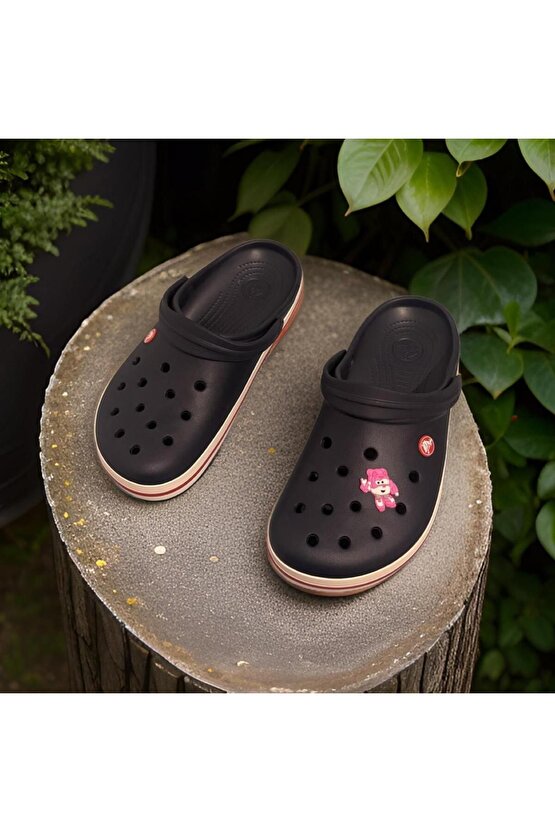 Pembe Crocs Tekli Terlik Süsü (1 adet) Jibbitz Charm