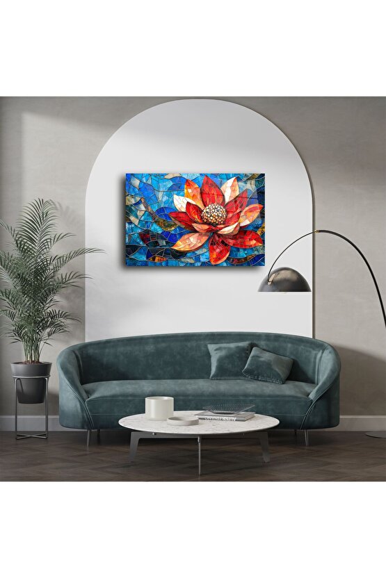 El Yapımı Renkli Mozaik Cam Tablo