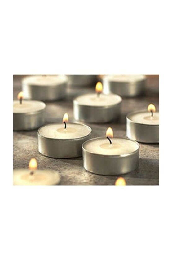 50 Li Tealight Mum Beyaz Tea Light 1 saat yanma süresi 50 Adet NoColor-639188ee