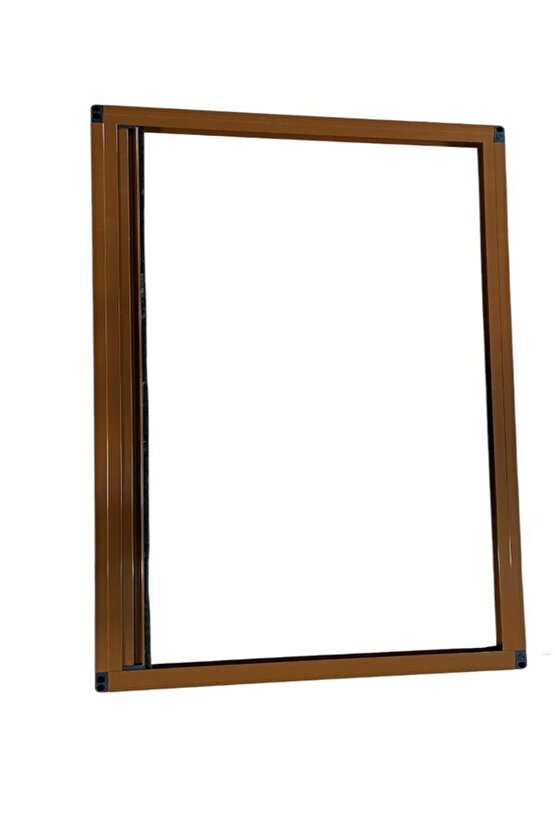 Akordiyon Plise Sineklik Pencere Açık Meşe 60x130