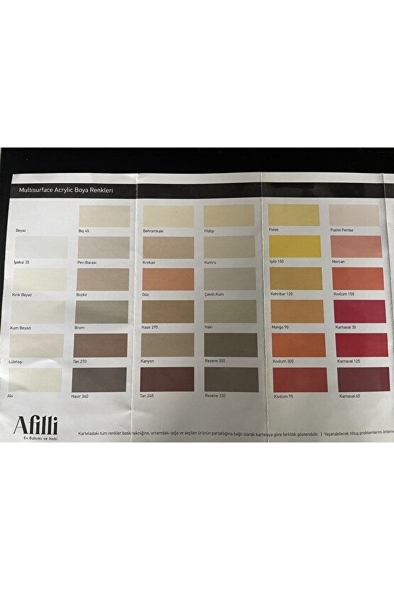 Afilli Multisurface Acrylic Silk Hobi Boyası Beyaz (250 ml)