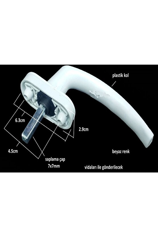 Pimapen Pvc Pencere Kolu - Pvc Kol Beyaz Pvc Pimapen Pencere Kolu