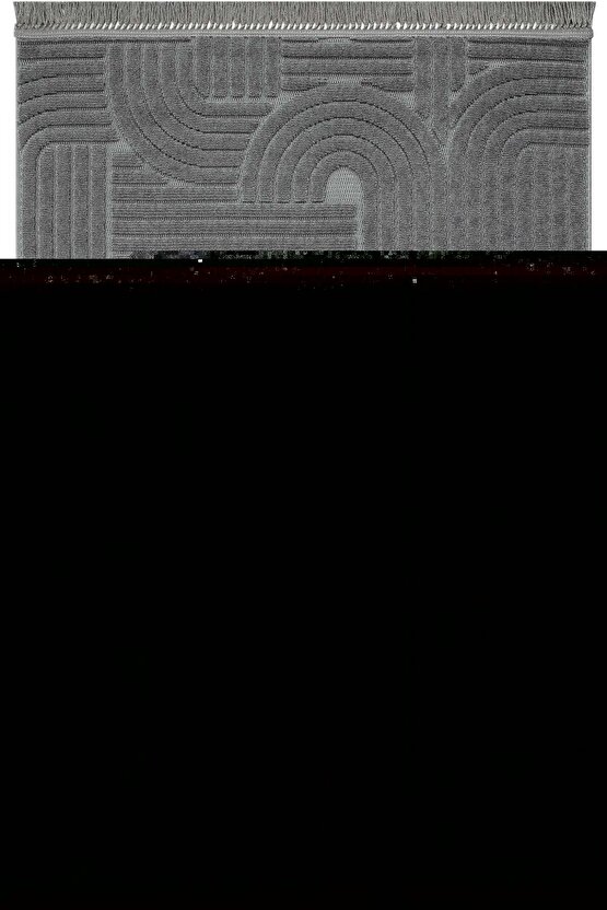 Dizayn Kaymaz Taban Koridor Halısı Kesme Yolluk Mutfak Halısı Modern Salon Halısı 1090 ANTRASİT