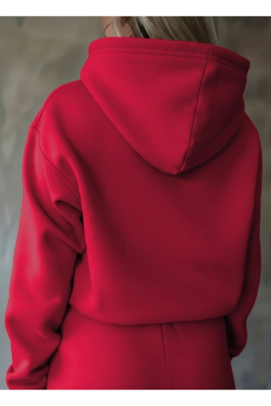 Kadın Uzun Kollu Nope Baskılı Beli Ribanalı Ikili Takım