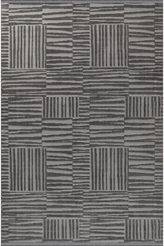 Bambu Yumuşak Halı Salon Mutfak Koridor Kesme Yolluk Dokuma Makine Halısı Art Antrasit