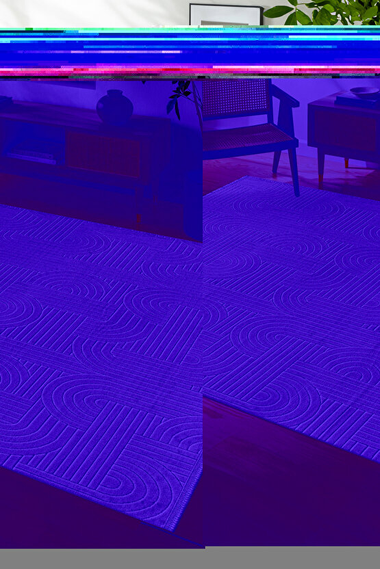 Bambu Saten Parlak Tüylü Yumuşak Kadife Halı Hav Tüy Vermez Taç Beyaz