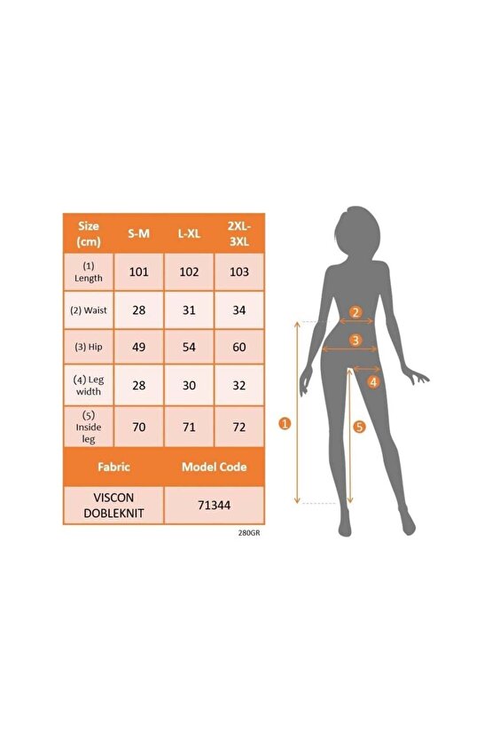 Kadın Yüksek Bel Yan şerit Detaylı Yırtmaçlı Viskon Iki Iplik Pantolon