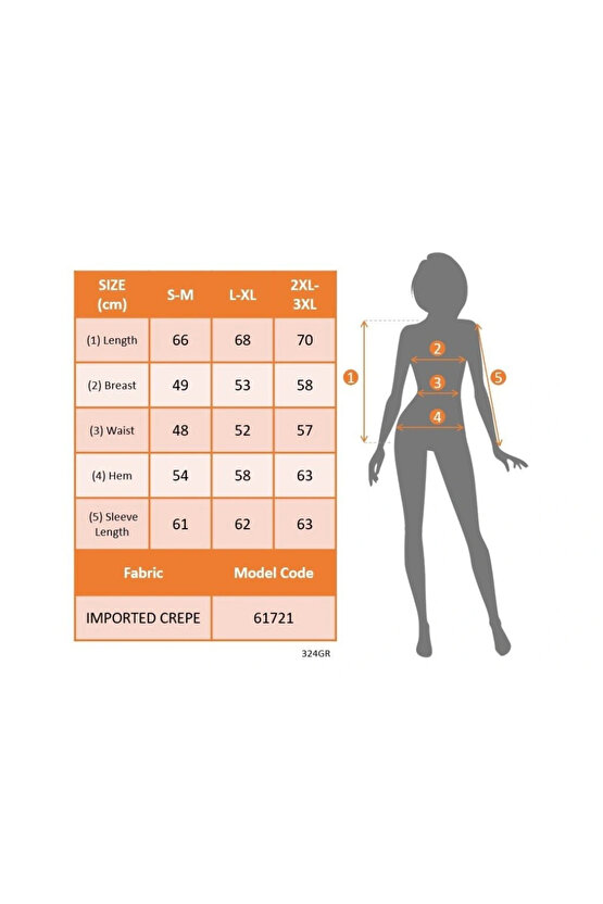 Kadın Uzun Kollu Yuvarlak Yaka Arkadan Bağcıklı Salaş Ithal Krep Bluz