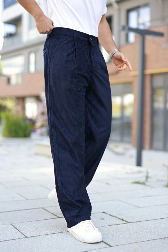 Erkek Kadife Baggy Pantolon