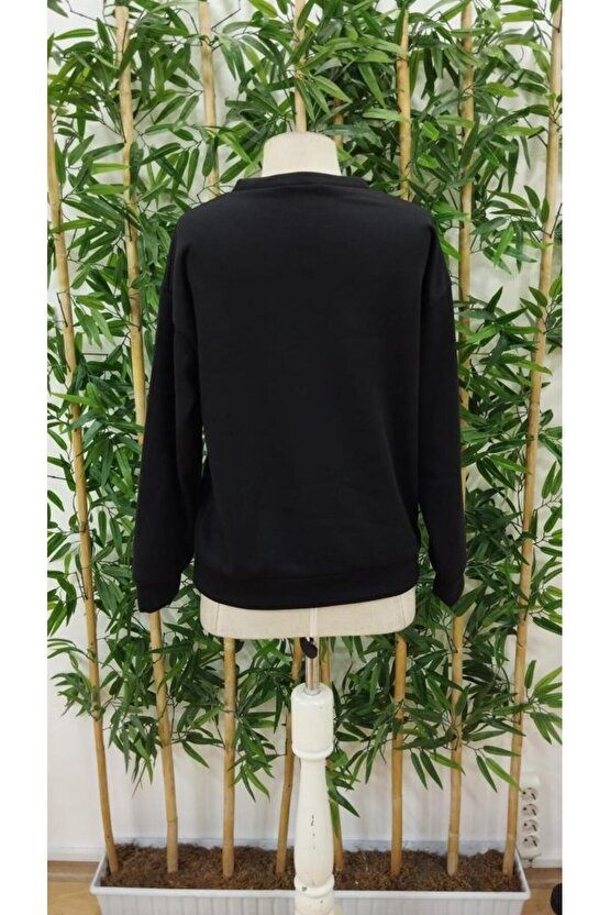 Kadın Uzun Kollu Yuvarlak Yaka Iki Iplik şardonlu Bluz