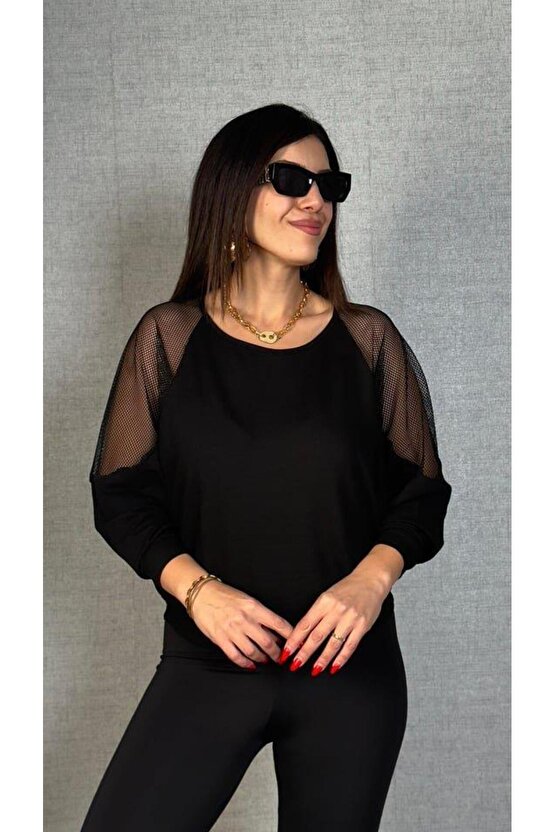 Kadın Omuzları File Detay Fakir Kol Bluz