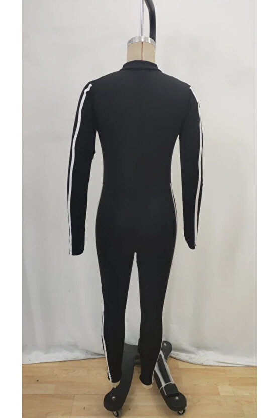 Kadın Uzun Kollu önden Fermuarlı şardonlu Dalgıç Tulum