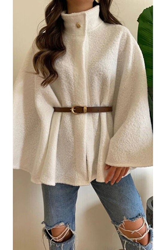 Kadın Hakim Yaka Ispanyol Kol Detay Kemer Dahil Kaban