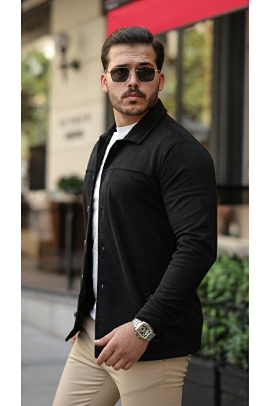 eyesof Erkek Süet Ceket Gömlek