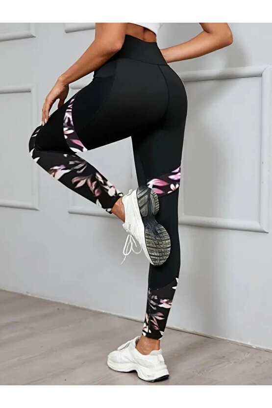 Kadın Yüksek Bel Cep Detaylı Dalgıç Pantolon