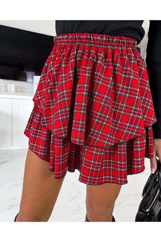 EQURİ Kadın Dijital Baskılı Dalgıç Kumaş Fıyonk Aksesuarlı Takım