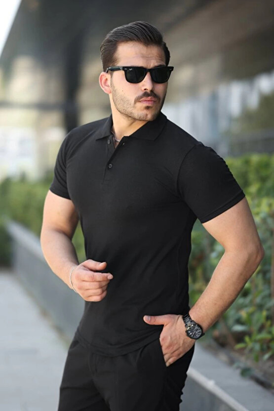 Erkek Kısa Kollu Yakalı Tişört