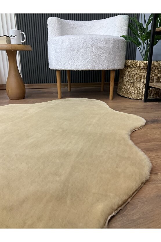 Tavşan Tüyü Post Peluş Ultra Yumuşak Post Puffy Cappuccino