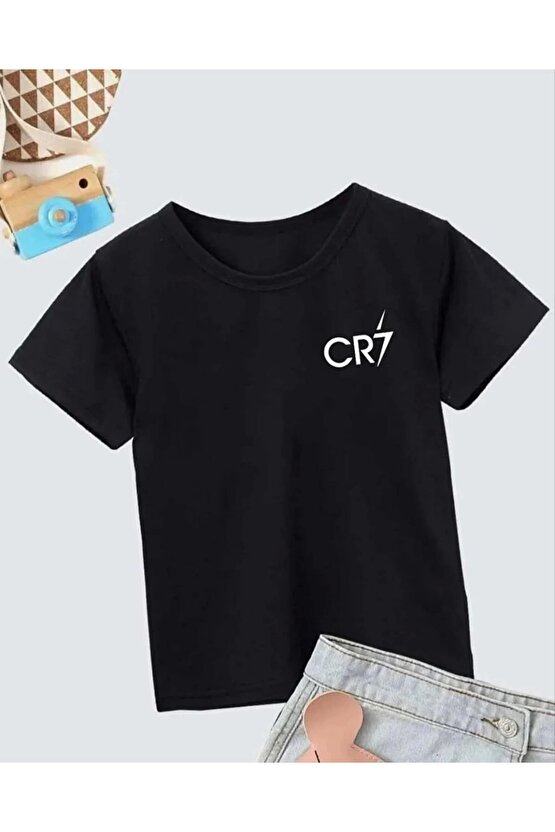 Erkek Çocuk Baskılı T-Shirt - Siyah