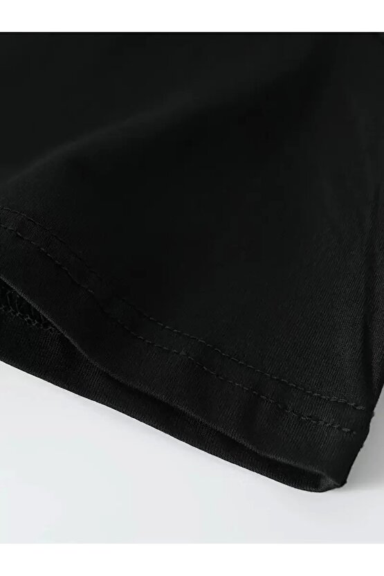 Erkekler için Siyah Tişört Grafik Genç Emo Vintage Gotik Rahat Büyük Beden Kısa Kollu Tişört Giysi Ü