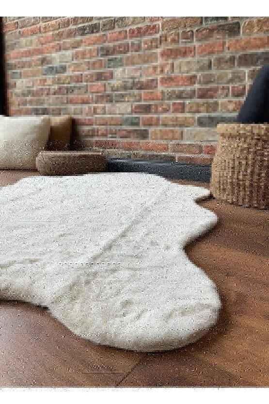 Unisex Bisiklet Yaka Baskılı Oversize T-Shirt - Beyaz