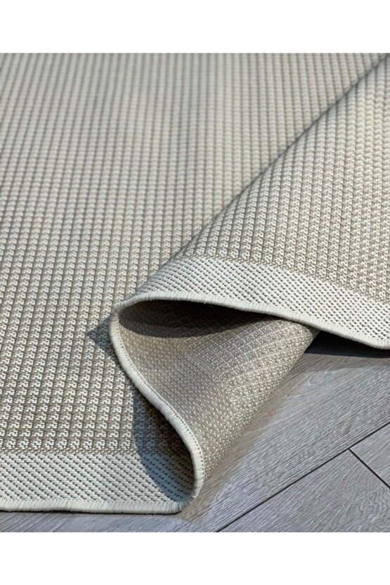 Macro Sisal Bordürlü Jut Hasır Halı 9427