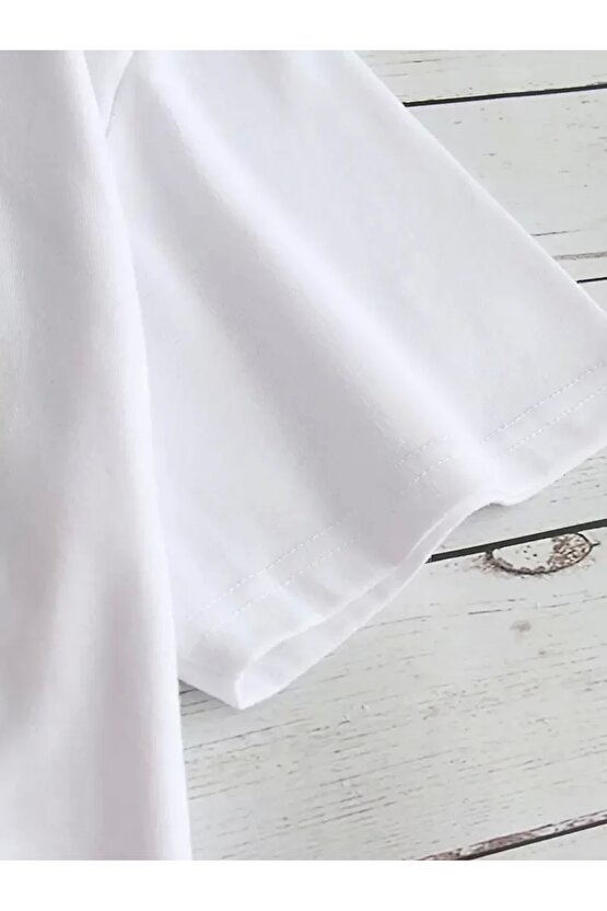 Kadın Beyaz Ive Got Your Back Grafik Tişört - Eğlenceli Çubuk Tasarımlı Oversize Günlük Kısa Koll