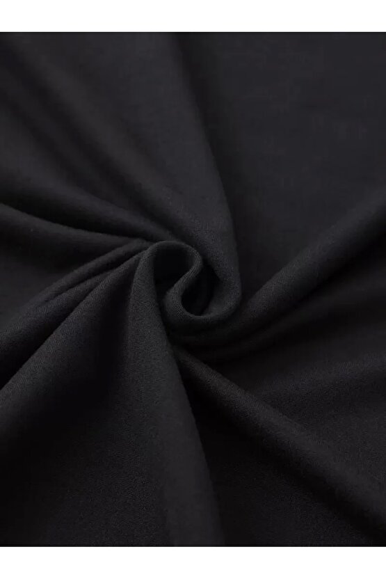 201 Penye Compack Baskılı Oversize Bisiklet Yaka m Kısa Kol Yazlık T-shirt - Siyah