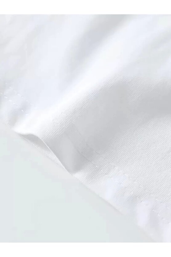 Tavşan Baskılı Oversize Kısa Kollu Tişört