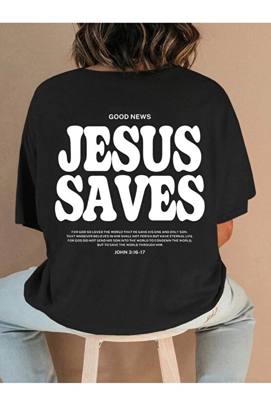 Baskılı Kadın T-shirt - Siyah