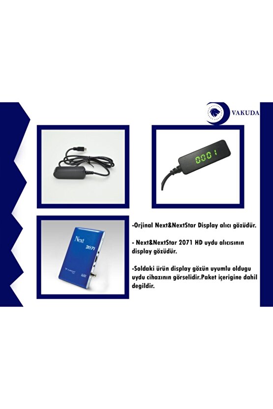Next 2071 Hd Display Alıcı Göz