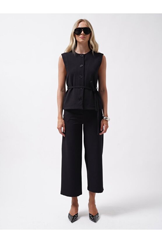 eyesof Kuşaklı Dokuma Yelek