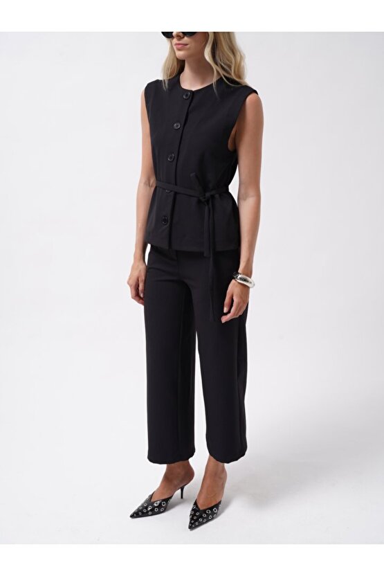 eyesof Kuşaklı Dokuma Yelek